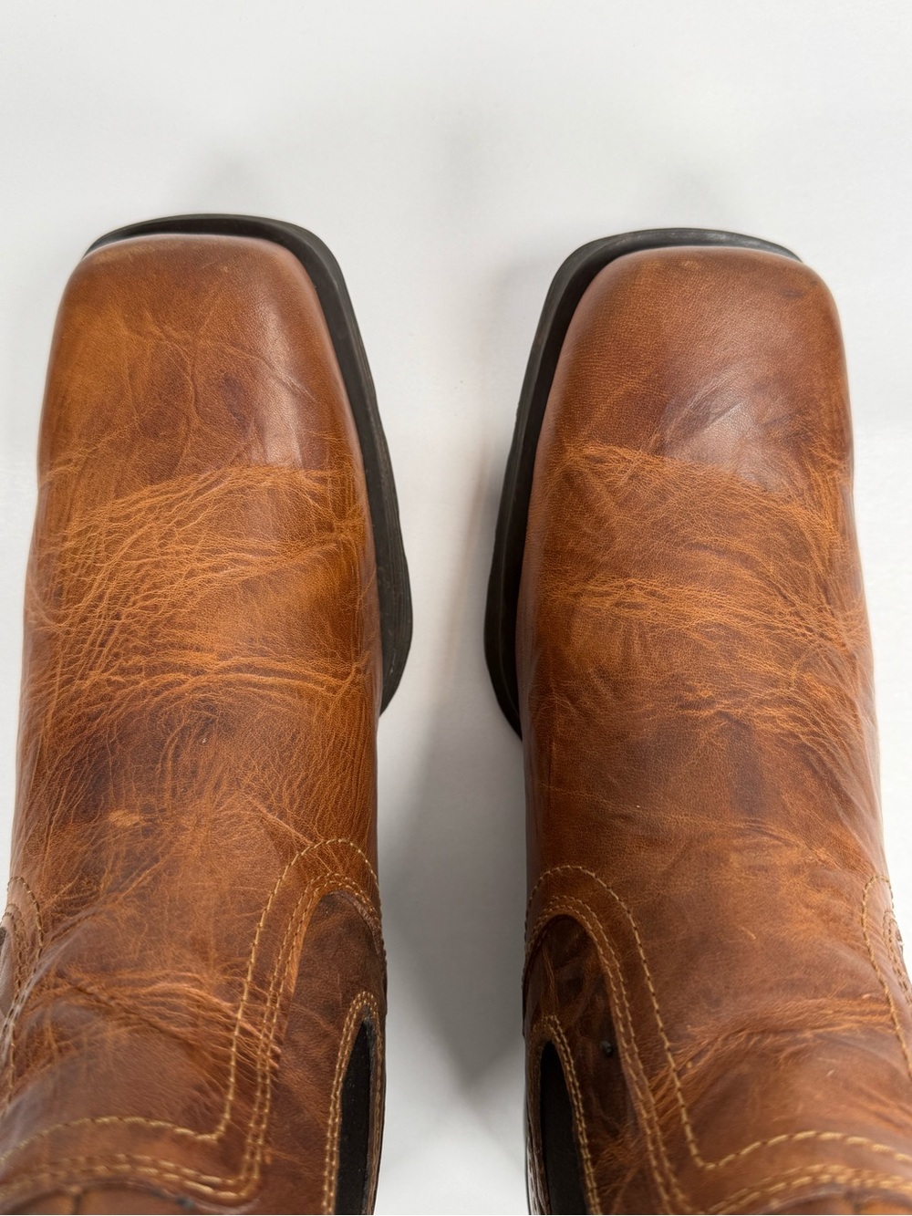 Ariat Midtown Rambler Mens Leather Chelsea Boots Size 9.5 EE Barn Brown 10019868 - Picture 7 of 16